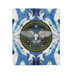 Scotstee Shop - Scotstee Shop Blanket Ayahuasca Owl Bird Hippie Fleece Blanket