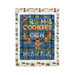 Personalized Gift Tartan Plaid Blanket Clan MacLeod Of Harris With Christmas Cookie Baking Crew Christmas Gift Blanket, Plaid Blanket, Christmas Fleece Blanket, Christmas Blanket, Tartan Blanket, Scottish Blanket, Scotland Blanket, Family Name Blanket, Custom Blanket, Personalized Blanket