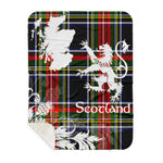 Sherpa Blanket - Tartan Blanket Thistle and Lion Scottish Clan Francis Plaid Blanket, plaid sherpa blanket queen,purple sherpa blanket,queen sherpa blanket,queen size sherpa blanket,red sherpa blanket,scottish tartan blankets,sherpa blanket,sherpa christmas blanket