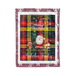 Personalized Gift Tartan Plaid Blanket Clan Masterton Bcn With Funny Santa Snowman Reindeer Merry Christmas Fleece Blanket, Home Living Room, Plaid Blanket, Tartan Blanket, Scottish Blanket, Buffalo fleece blanket, Christmas Blanket