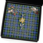 To My Beautiful Soulmate Sunflower Necklace In Your Eyes I Have Found My Home Clan MacKenzie Modern Tartan Jewelry For Girlfriend, Tartan Sunflower Pendant Necklace, Scottish Tartan Jewelry, valentine necklace, necklace girlfriend, necklace for wife, cute necklaces for girlfriend, jewelry for girlfriend, to my soulmate necklace, to my future wife necklace