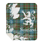 Sherpa Blanket - Tartan Blanket Thistle and Lion Scottish Clan Paisley Plaid Blanket, plaid sherpa blanket queen,purple sherpa blanket,queen sherpa blanket,queen size sherpa blanket,red sherpa blanket,scottish tartan blankets,sherpa blanket,sherpa christmas blanket