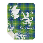 Sherpa Blanket - Tartan Blanket Thistle and Lion Scottish Clan Marjoribanks Ancient Plaid Blanket, plaid sherpa blanket queen,purple sherpa blanket,queen sherpa blanket,queen size sherpa blanket,red sherpa blanket,scottish tartan blankets,sherpa blanket,sherpa christmas blanket