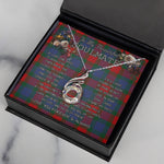 To My Beautiful Soulmate Necklace In Your Eyes I Have Found My Home Clan Mar Tartan Rising Phoenix Necklace