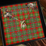 To My Beautiful Soulmate Necklace In Your Eyes I Have Found My Home Clan MacGregor Tartan Wishbone Dancing Necklace