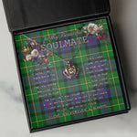 To My Beautiful Soulmate Necklace In Your Eyes I Have Found My Home Clan Tait Tartan Crown Pendant Necklace