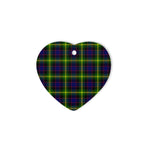 Watson Modern Tartan Heart Ornaments, Christmas Tree Ornament, Plaid Christmas Ornaments, Ceramic Heart Christmas Tree Decoration, Christmas Ornament, Plaid Ornament, Tartan Ornament, Buffalo Plaid Ornament