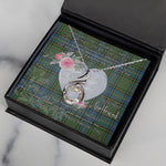 Rising Phoenix Necklace - Valentine Necklace Clan MacMillan Hunting Ancient Tartan Gift for Girlfriend, Gift for My Wife Rising Phoenix Necklace