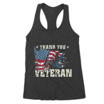 Thank You Veteran US Flag Soldiers Vintage Men Gift Women's Tank Top - Scotstee Shop