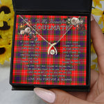To My Beautiful Soulmate Necklace In Your Eyes I Have Found My Home Clan Abernethy Tartan Wishbone Dancing Necklace