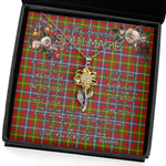 To My Beautiful Soulmate Sunflower Necklace In Your Eyes I Have Found My Home Clan Forrester Tartan Jewelry For Girlfriend, Tartan Sunflower Pendant Necklace, Scottish Tartan Jewelry, valentine necklace, necklace girlfriend, necklace for wife, cute necklaces for girlfriend, jewelry for girlfriend, to my soulmate necklace, to my future wife necklace