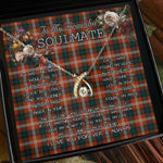 To My Beautiful Soulmate Necklace In Your Eyes I Have Found My Home Clan Ainslie Ancient Tartan Wishbone Dancing Necklace