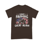 Scotstee Shop - USA Flag Make Farming Great Again Tracter Farming Birthday 4th Of July Shirt