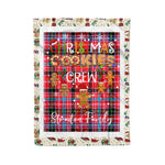 Personalized Gift Tartan Plaid Blanket Clan Straiton With Christmas Cookie Baking Crew Christmas Gift Blanket, Plaid Blanket, Christmas Fleece Blanket, Christmas Blanket, Tartan Blanket, Scottish Blanket, Scotland Blanket, Family Name Blanket, Custom Blanket, Personalized Blanket