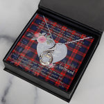 Rising Phoenix Necklace - Valentine Necklace Clan MacLachlan Tartan Gift for Girlfriend, Gift for My Wife Rising Phoenix Necklace