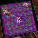 To My Beautiful Soulmate Necklace In Your Eyes I Have Found My Home Clan Jackson Tartan Wishbone Dancing Necklace