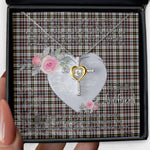 Gift For My Beautiful Girlfriend Necklace Valentine Necklace Clan Little Arisaid Tartan Cross Dancing Necklace Scottish Tartan Jewelry