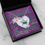 Sea Turtle Necklace Gift for My Beautiful Girlfriend Valentines Necklace Clan Wardlaw Tartan Blue Turtle Necklace
