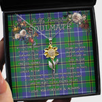 To My Beautiful Soulmate Sunflower Necklace In Your Eyes I Have Found My Home Clan Turnbull Hunting Tartan Jewelry For Girlfriend