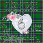 Rising Phoenix Necklace - Valentine Necklace Clan Duncan Modern Tartan Gift for Girlfriend, Gift for My Wife Rising Phoenix Necklace