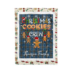 Personalized Gift Tartan Plaid Blanket Clan Thomson Dress With Christmas Cookie Baking Crew Christmas Gift Blanket, Plaid Blanket, Christmas Fleece Blanket, Christmas Blanket, Tartan Blanket, Scottish Blanket, Scotland Blanket, Family Name Blanket, Custom Blanket, Personalized Blanket