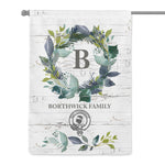 Scotstee Shop - Personal Name Monogram Clan Borthwick Tartan Garden Flag Family Name Scottish