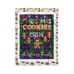 Personalized Gift Tartan Plaid Blanket Clan Armstrong Modern With Christmas Cookie Baking Crew Christmas Gift Blanket, Plaid Blanket, Christmas Fleece Blanket, Christmas Blanket, Tartan Blanket, Scottish Blanket, Scotland Blanket, Family Name Blanket, Custom Blanket, Personalized Blanket