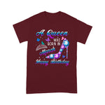 Women Birthday A Queen Was Born In March Happy Birthday Birthday Shirt - Scotstee Shop