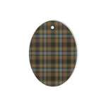 Stewart Hunting Weathered Tartan Oval Ornaments, Christmas Tree Ornament, Plaid Christmas Ornaments, Ceramic Oval Christmas Tree Decoration, Tartan Oval Ornaments, Christmas Tree Ornament, Plaid Christmas Ornaments, Ceramic Oval Christmas Tree Decoration