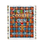 Personalized Gift Tartan Plaid Blanket Clan MacLachlan Ancient With Christmas Cookie Baking Crew Christmas Gift Blanket, Plaid Blanket, Christmas Fleece Blanket, Christmas Blanket, Tartan Blanket, Scottish Blanket, Scotland Blanket, Family Name Blanket, Custom Blanket, Personalized Blanket