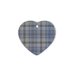 Tweedie Tartan Heart Ornaments, Christmas Tree Ornament, Plaid Christmas Ornaments, Ceramic Heart Christmas Tree Decoration, Christmas Ornament, Plaid Ornament, Tartan Ornament, Buffalo Plaid Ornament
