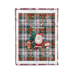 Personalized Gift Tartan Plaid Blanket Clan MacDuff Dress Ancient With Funny Santa Snowman Reindeer Merry Christmas Fleece Blanket, Home Living Room, Plaid Blanket, Tartan Blanket, Scottish Blanket, Buffalo fleece blanket, Christmas Blanket