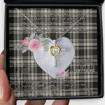 Gift For My Beautiful Girlfriend Necklace Valentine Necklace Clan Menzies Ancient Tartan Cross Dancing Necklace Scottish Tartan Jewelry