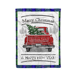 Tartan Blanket Vintage Red Truck with Christmas Tree Family Scottish Clan Armstrong Hunting plaid blanket, red plaid blanket, buffalo plaid blanket, green plaid blanket, plaid fleece blanket, blue plaid blanket, red tartan blanket, tartan plaid blanket, black and white plaid blanket, , christmas plaid blanket, orange plaid blanket, tartan plaid throw blanket, pink plaid blanket, brown plaid blanket, buffalo check blanket