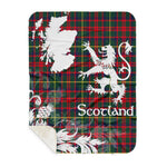 Sherpa Blanket - Tartan Blanket Thistle and Lion Scottish Clan MacKintosh Plaid Blanket, plaid sherpa blanket queen,purple sherpa blanket,queen sherpa blanket,queen size sherpa blanket,red sherpa blanket,scottish tartan blankets,sherpa blanket,sherpa christmas blanket