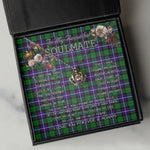 To My Beautiful Soulmate Necklace In Your Eyes I Have Found My Home Clan Hunter Modern Tartan Crown Pendant Necklace