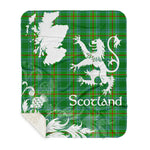 Sherpa Blanket - Tartan Blanket Thistle and Lion Scottish Clan Cranstoun Ancient Plaid Blanket, plaid sherpa blanket queen,purple sherpa blanket,queen sherpa blanket,queen size sherpa blanket,red sherpa blanket,scottish tartan blankets,sherpa blanket,sherpa christmas blanket