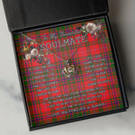 To My Beautiful Soulmate Necklace In Your Eyes I Have Found My Home Clan MacDougall Tartan Crown Pendant Necklace