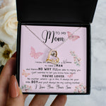 To My Mom Necklace Gift From Son Mother's Day Forever Love Necklace