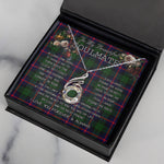 To My Beautiful Soulmate Necklace In Your Eyes I Have Found My Home Clan Urquhart Tartan Rising Phoenix Necklace