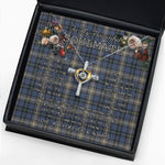 To My Beautiful Soulmate Necklace In Your Eyes I Have Found My Home Clan MacDowall Tartan Cross Dancing Necklace