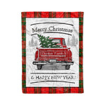 Tartan Blanket Vintage Red Truck with Christmas Tree Family Scottish Clan Dunbar Modern plaid blanket, red plaid blanket, buffalo plaid blanket, green plaid blanket, plaid fleece blanket, blue plaid blanket, red tartan blanket, tartan plaid blanket, black and white plaid blanket, , christmas plaid blanket, orange plaid blanket, tartan plaid throw blanket, pink plaid blanket, brown plaid blanket, buffalo check blanket