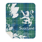 Sherpa Blanket - Tartan Blanket Thistle and Lion Scottish Clan Oliphant Ancient Plaid Blanket, plaid sherpa blanket queen,purple sherpa blanket,queen sherpa blanket,queen size sherpa blanket,red sherpa blanket,scottish tartan blankets,sherpa blanket,sherpa christmas blanket