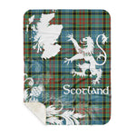 Sherpa Blanket - Tartan Blanket Thistle and Lion Scottish Clan Paisley Plaid Blanket, plaid sherpa blanket queen,purple sherpa blanket,queen sherpa blanket,queen size sherpa blanket,red sherpa blanket,scottish tartan blankets,sherpa blanket,sherpa christmas blanket