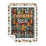 Personalized Gift Tartan Plaid Blanket Clan MacLeod Of Harris Weathered With Christmas Cookie Baking Crew Christmas Gift Sherpa Blanket, tartan sherpa blanket,buffalo plaid sherpa blanket,christmas sherpa blanket,Christmas Throw Blanket,green plaid sherpa blanket,green sherpa blanket