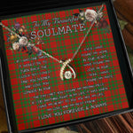 To My Beautiful Soulmate Necklace In Your Eyes I Have Found My Home Clan Livingstone Tartan Wishbone Dancing Necklace