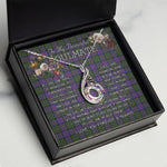 To My Beautiful Soulmate Necklace In Your Eyes I Have Found My Home Clan MacCallum of Berwick Tartan Rising Phoenix Necklace