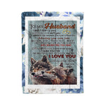 Scotstee Shop - Personalized Gift Letter To My Husband Gift Wolf Couple New Home Gift For Him Fleece Blanket