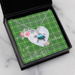 Sea Turtle Necklace Gift for My Beautiful Girlfriend Valentines Necklace Clan Forrester Hunting Tartan Blue Turtle Necklace