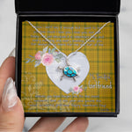 Sea Turtle Necklace Gift for My Beautiful Girlfriend Valentines Necklace Clan Houston Tartan Blue Turtle Necklace, Valentine Necklace Gift for Girlfriend Clan Mitchell Ancient Tartan Sunflower Pendant Necklace, Scottish Tartan Jewelry, valentine necklace, necklace girlfriend, necklace for wife, cute necklaces for girlfriend, jewelry for girlfriend, to my soulmate necklace, to my future wife necklace